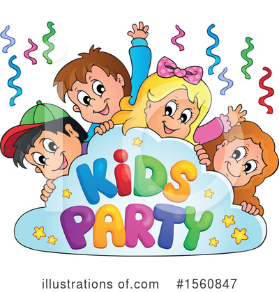 Royalty-Free (RF) Birthday Party Clipart Illustration by visekart - Stock Sample #1560847