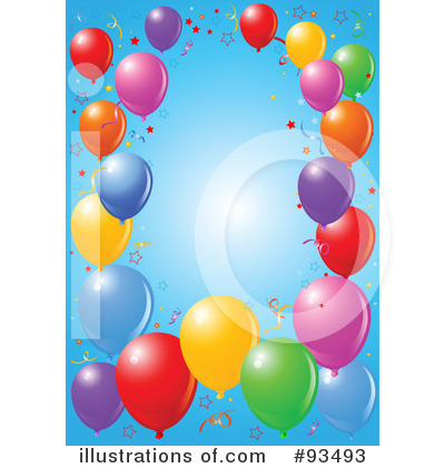Royalty-Free (RF) Birthday Party Clipart Illustration by Pushkin - Stock Sample #93493