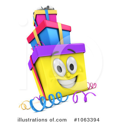 Royalty-Free (RF) Birthday Present Clipart Illustration by BNP Design Studio - Stock Sample #1063394