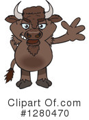 Bison Clipart #1280470 by Dennis Holmes Designs