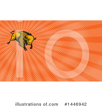 Royalty-Free (RF) Bison Clipart Illustration by patrimonio - Stock Sample #1446942