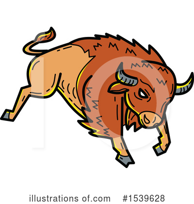 Royalty-Free (RF) Bison Clipart Illustration by patrimonio - Stock Sample #1539628