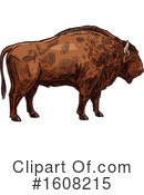 Bison Clipart #1608215 by Vector Tradition SM
