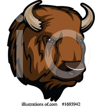 Royalty-Free (RF) Bison Clipart Illustration by Vector Tradition SM - Stock Sample #1693942