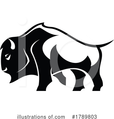 Royalty-Free (RF) Bison Clipart Illustration by Vector Tradition SM - Stock Sample #1789803