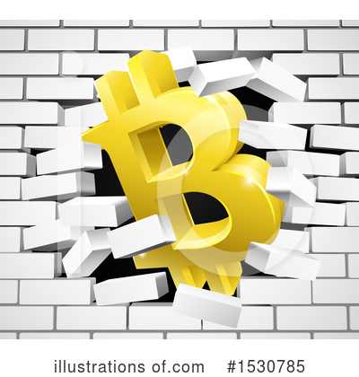 Bit Coin Clipart #1530785 by AtStockIllustration