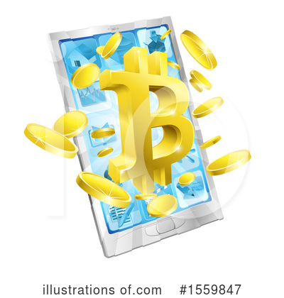 Bit Coin Clipart #1559847 by AtStockIllustration