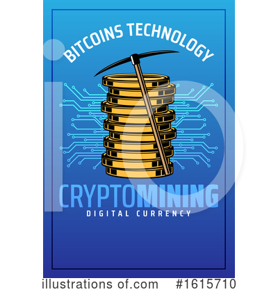 Royalty-Free (RF) Bitcoin Clipart Illustration by Vector Tradition SM - Stock Sample #1615710