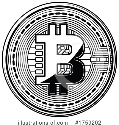 Royalty-Free (RF) Bitcoin Clipart Illustration by Vector Tradition SM - Stock Sample #1759202