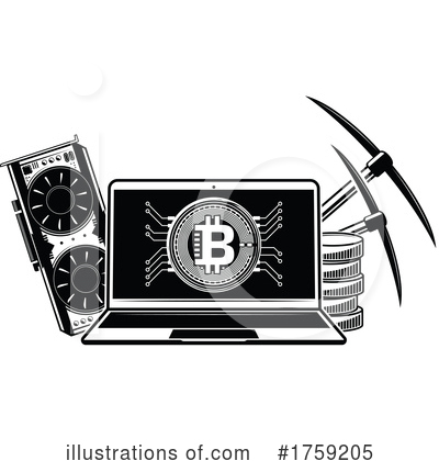 Bitcoin Clipart #1759205 by Vector Tradition SM