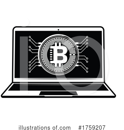 Royalty-Free (RF) Bitcoin Clipart Illustration by Vector Tradition SM - Stock Sample #1759207