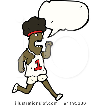 Black Athlete Clipart #1195336 by lineartestpilot