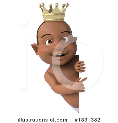 Black Baby Clipart #1331382 by Julos