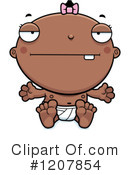 Black Baby Clipart #1207854 by Cory Thoman