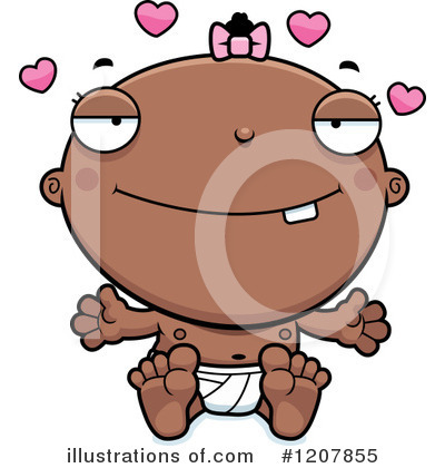 Royalty-Free (RF) Black Baby Clipart Illustration by Cory Thoman - Stock Sample #1207855