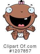 Black Baby Clipart #1207857 by Cory Thoman