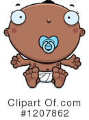 Black Baby Clipart #1207862 by Cory Thoman