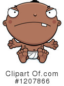 Black Baby Clipart #1207866 by Cory Thoman