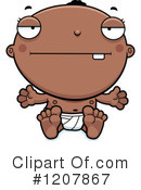 Black Baby Clipart #1207867 by Cory Thoman