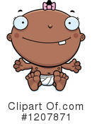 Black Baby Clipart #1207871 by Cory Thoman