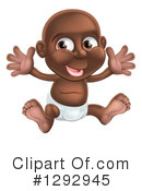 Black Baby Clipart #1292945 by AtStockIllustration
