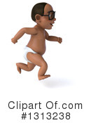 Black Baby Clipart #1313238 by Julos