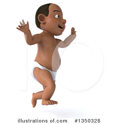 Royalty-Free (RF) Black Baby Clipart Illustration by Julos - Stock Sample #1350328