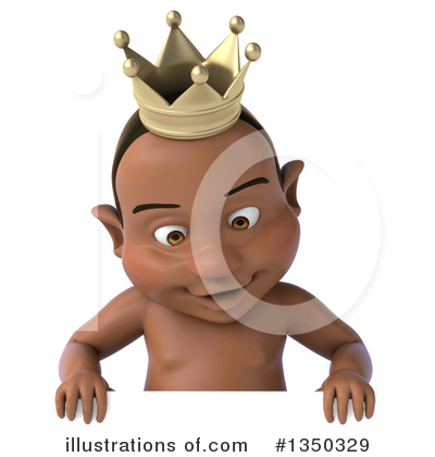 Royalty-Free (RF) Black Baby Clipart Illustration by Julos - Stock Sample #1350329