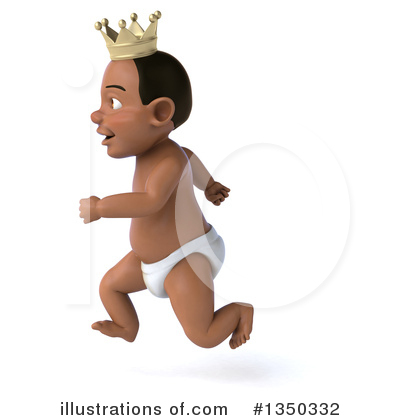Royalty-Free (RF) Black Baby Clipart Illustration by Julos - Stock Sample #1350332