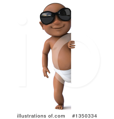 Royalty-Free (RF) Black Baby Clipart Illustration by Julos - Stock Sample #1350334
