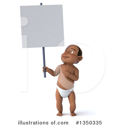 Royalty-Free (RF) Black Baby Clipart Illustration by Julos - Stock Sample #1350335