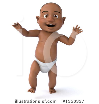Black Baby Clipart #1350337 by Julos