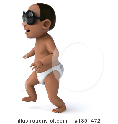 Black Baby Clipart #1351472 by Julos