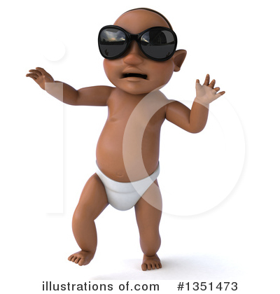 Black Baby Clipart #1351473 by Julos