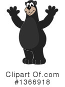 Black Bear School Mascot Clipart #1366918 by Mascot Junction