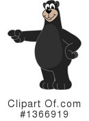 Black Bear School Mascot Clipart #1366919 by Mascot Junction
