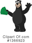 Black Bear School Mascot Clipart #1366923 by Mascot Junction