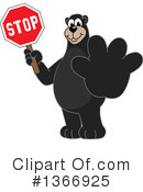 Black Bear School Mascot Clipart #1366925 by Mascot Junction