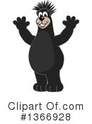 Black Bear School Mascot Clipart #1366928 by Mascot Junction