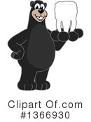 Black Bear School Mascot Clipart #1366930 by Mascot Junction