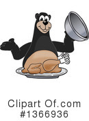 Black Bear School Mascot Clipart #1366936 by Mascot Junction