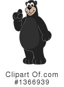 Black Bear School Mascot Clipart #1366939 by Mascot Junction