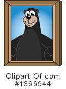 Black Bear School Mascot Clipart #1366944 by Mascot Junction