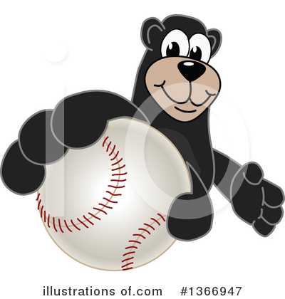 Black Bear School Mascot Clipart #1366947 by Toons4Biz
