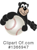 Black Bear School Mascot Clipart #1366947 by Mascot Junction