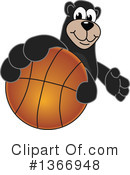 Black Bear School Mascot Clipart #1366948 by Mascot Junction