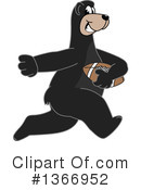 Black Bear School Mascot Clipart #1366952 by Mascot Junction