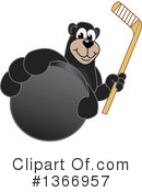 Black Bear School Mascot Clipart #1366957 by Mascot Junction