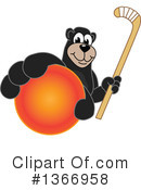 Black Bear School Mascot Clipart #1366958 by Mascot Junction