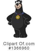 Black Bear School Mascot Clipart #1366960 by Mascot Junction